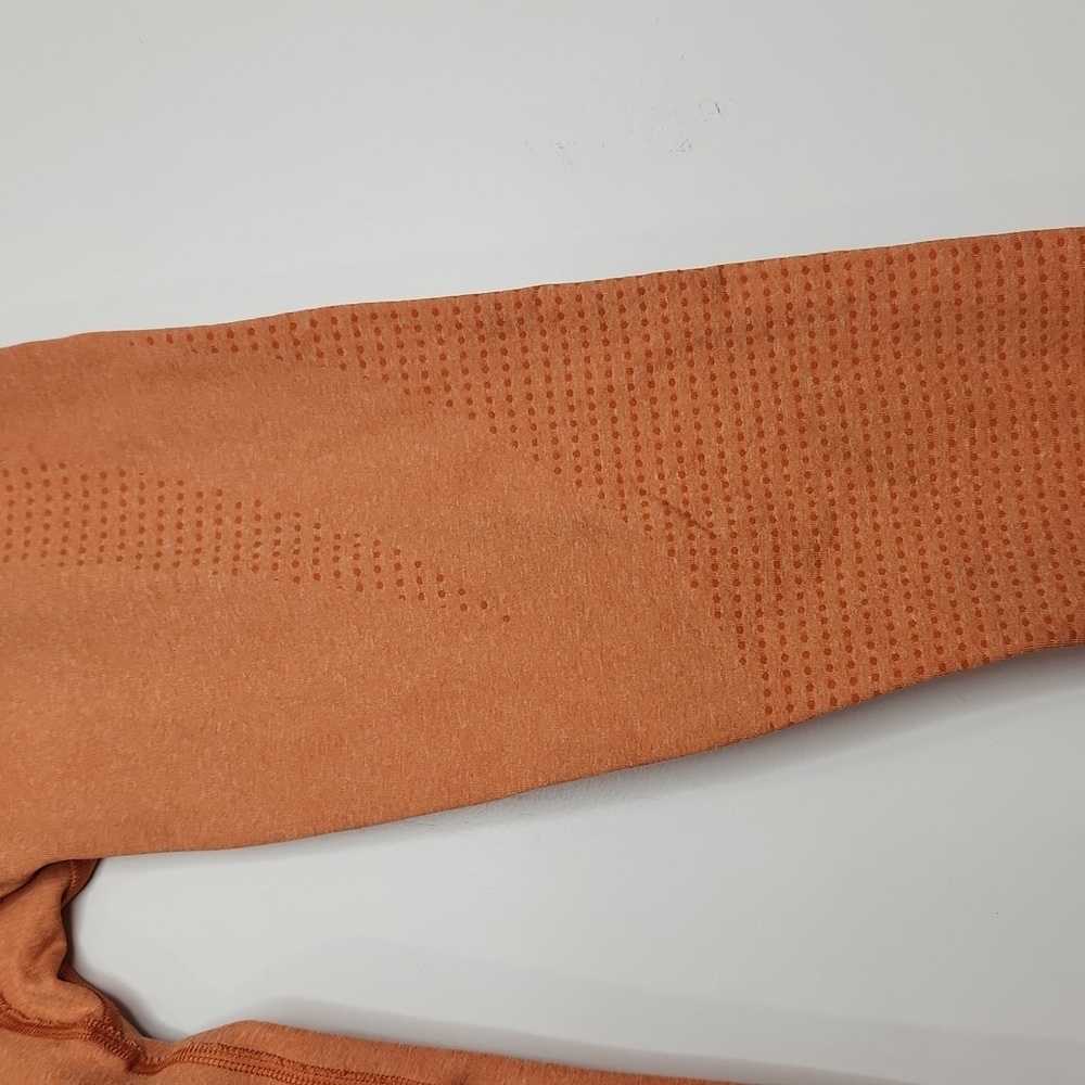 Gymshark Orange Leggings Women Sport Gym Comfy - Picture 2 of 4